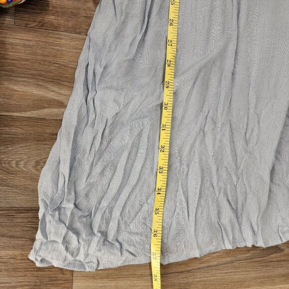 Alice & You Women's Size 22 Blue Embroidered Bell Sleeve Boho Knee Length Dress - Picture 8 of 10